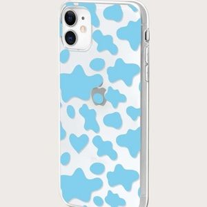 Blue print clear iphone 12 pro max soft tpu case